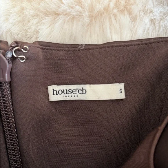 House of CB Dionne Espresso Corset Mini Dress - Picture 11 of 13